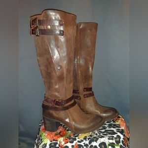 Freebird Clive Genuine Leather Knee-High Boots SIZE 9 Dark Brown